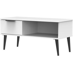 Corrigan Studio Fully Assembled Menifee Side Table with Storage White/Black 45.5cm H X 90.5cm W X 39.5cm D Corrigan Studio Fully Assembled Menifee Side Table with Storage White/Black 45.5cm H X 90.5cm W X 39.5cm D