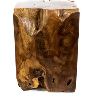 Alpen Home Burruss Solid Wood Stool Brown 43cm H X 30cm W X 30cm D Alpen Home Burruss Solid Wood Stool Brown 43cm H X 30cm W X 30cm D