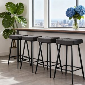 Corrigan Studio Upholstered Velvet 70cm Height Counter Stool Grey 70cm H X 45cm W X 36cm D Corrigan Studio Upholstered Velvet 70cm Height Counter Stool Grey 70cm H X 45cm W X 36cm D