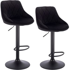 Canora Grey Height-adjustable Paynter bar stool Black 38.5cm W X 38.5cm D Canora Grey Height-adjustable Paynter bar stool Black 38.5cm W X 38.5cm D