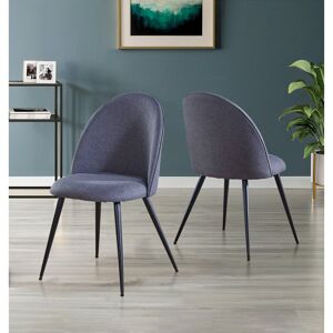 George Oliver Mose Upholstered Dining Chair Black 85cm H X 53cm W X 49cm D George Oliver Mose Upholstered Dining Chair Black 85cm H X 53cm W X 49cm D