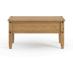Fernleaf Payton Coffee Table solid pine, antique wax finish, Corona design Natural 46.5cm H X 107cm W X 53.8cm D Fernleaf Payton Coffee Table solid pine, antique wax finish, Corona design Natural 46.5cm H X 107cm W X 53.8cm D
