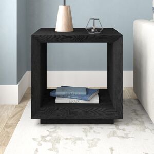 Brayden Studio Avyon End Table Black Grain 55.9cm H X 55.9cm W X 50.8cm D Brayden Studio Avyon End Table Black Grain 55.9cm H X 55.9cm W X 50.8cm D
