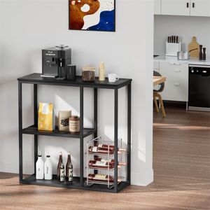 Borough Wharf Akintunde 10cm Console Table Black 80cm H X 80cm W X 30cm D Borough Wharf Akintunde 10cm Console Table Black 80cm H X 80cm W X 30cm D