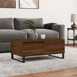 Metro Azianna Sled Coffee Table with Storage Brown Oak 36.5cm H X 90cm W X 50cm D Metro Azianna Sled Coffee Table with Storage Brown Oak 36.5cm H X 90cm W X 50cm D
