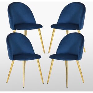 Canora Grey Heavener Modern Velvet Dining Chairs - Ergonomic Upholstered Curved Back with Solid Wooden Legs Blue 77cm H X 49cm W X 53cm D Canora Grey Heavener Modern Velvet Dining Chairs - Ergonomic Upholstered Curved Back with Solid Wooden Legs Blue 77cm H X 49cm W X 53cm D