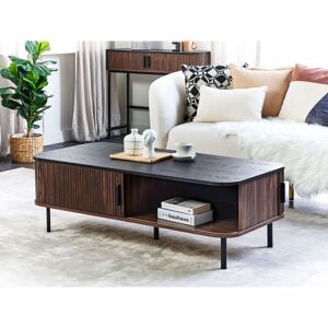 Brayden Studio Coffee Table Dark Wood With Black Lamentin Black 41cm H X 120cm W X 60cm D Brayden Studio Coffee Table Dark Wood With Black Lamentin Black 41cm H X 120cm W X 60cm D