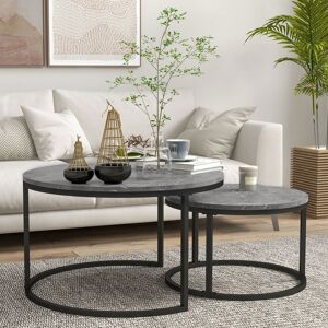 Brayden Studio Cotten 2 Piece Coffee Table Brown Brayden Studio Cotten 2 Piece Coffee Table Brown