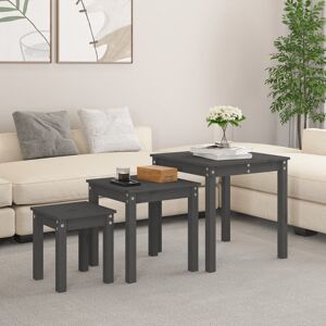 August Grove Runyan 3 Piece Nest of Tables Grey August Grove Runyan 3 Piece Nest of Tables Grey