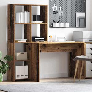 Latitude Run Desk 138.5 X 55 X 143 Cm Engineered Wood Old Wood 143cm H X 55cm W X 138.5cm D Latitude Run Desk 138.5 X 55 X 143 Cm Engineered Wood Old Wood 143cm H X 55cm W X 138.5cm D
