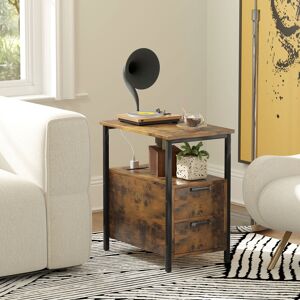 Borough Wharf Side Table Brown 58.5cm H X 55cm W X 35cm D Borough Wharf Side Table Brown 58.5cm H X 55cm W X 35cm D