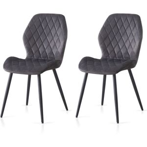 George Oliver Stansky Upholstered Velvet Dining Chairs Grey George Oliver Stansky Upholstered Velvet Dining Chairs Grey