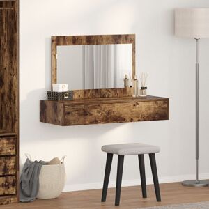 17 Stories 100 X 40 X 70 Cm Dressing Table Smoked Oak 70cm H X 100cm W X 40cm D 17 Stories 100 X 40 X 70 Cm Dressing Table Smoked Oak 70cm H X 100cm W X 40cm D
