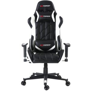 Brayden Studio Foreston Gaming Chair White/Black 121cm H X 68cm W X 72cm D Brayden Studio Foreston Gaming Chair White/Black 121cm H X 68cm W X 72cm D