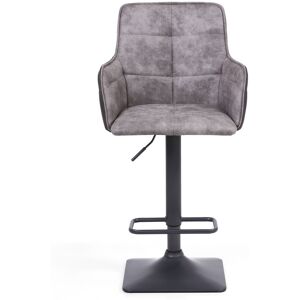 Borough Wharf Anton Height Adjustable Swivel Bar Stool Light Grey 52cm W X 45cm D Borough Wharf Anton Height Adjustable Swivel Bar Stool Light Grey 52cm W X 45cm D