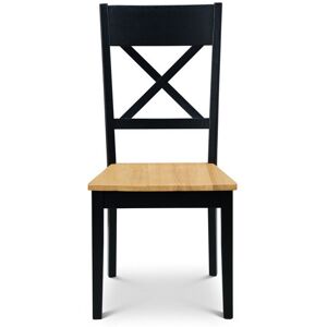 Latitude Run Mulford Solid Wood Dining Chair Black 99cm H X 48cm W X 54cm D Latitude Run Mulford Solid Wood Dining Chair Black 99cm H X 48cm W X 54cm D
