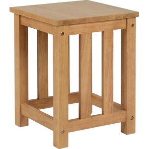 Alpen Home Joselyn Solid Wood Stool Brown 45cm H X 34cm W X 34cm D Alpen Home Joselyn Solid Wood Stool Brown 45cm H X 34cm W X 34cm D