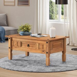 Brambly Cottage Palmea Solid Wood Coffee Table with Storage Brown 45cm H X 95cm W X 50cm D Brambly Cottage Palmea Solid Wood Coffee Table with Storage Brown 45cm H X 95cm W X 50cm D