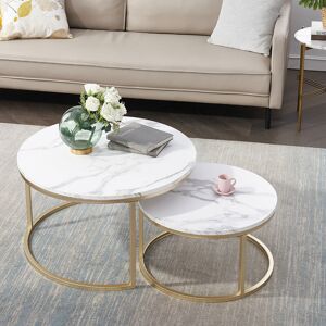 Blue Elephant Emmaline Frame Coffee Table Gold/White/Marble 35cm H x 60cm W x 60cm D;45cm H x 80cm W x 80cm D;35cm H x 60cm W x 60cm D;45cm H x 80cm W x 80cm D Blue Elephant Emmaline Frame Coffee Table Gold/White/Marble 35cm H x 60cm W x 60cm D;45cm H x 80cm W x 80cm D;35cm H x 60cm W x 60cm D;45cm H x 80cm W x 80cm D