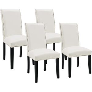 Rosalind Wheeler Dianca Upholstered Upholstered Back Parsons Chair White 99cm H X 48.2cm W X 63.5cm D Rosalind Wheeler Dianca Upholstered Upholstered Back Parsons Chair White 99cm H X 48.2cm W X 63.5cm D