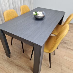 George Oliver Avelines 4 - Person Dining Set Dark Grey H75 x L117 x W77cm George Oliver Avelines 4 - Person Dining Set Dark Grey H75 x L117 x W77cm