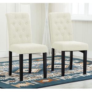 Three Posts Brick and Barrel Upholstered Dining Chair Cream 93.5cm H X 44cm W X 56cm D Three Posts Brick and Barrel Upholstered Dining Chair Cream 93.5cm H X 44cm W X 56cm D