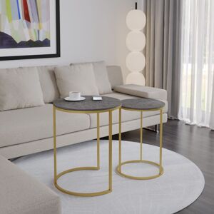 17 Stories Shalyssa Coffee Table Black/Gold 60.2cm H X 49.5cm W X 49.5cm D 17 Stories Shalyssa Coffee Table Black/Gold 60.2cm H X 49.5cm W X 49.5cm D