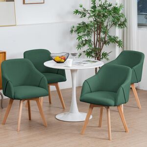 Corrigan Studio Swivel Linen Modern Upholstered Back Dining & Side Chair Green 84cm H X 54.6cm W X 56cm D Corrigan Studio Swivel Linen Modern Upholstered Back Dining & Side Chair Green 84cm H X 54.6cm W X 56cm D