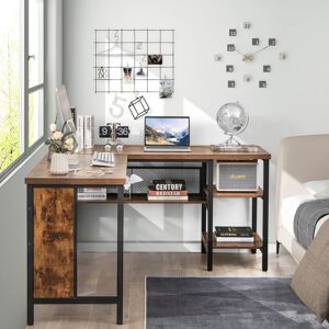 Borough Wharf Emiljan 150Cm W L-Shaped Writing Desk Rustic Brown 75cm H X 150cm W X 140cm D Borough Wharf Emiljan 150Cm W L-Shaped Writing Desk Rustic Brown 75cm H X 150cm W X 140cm D