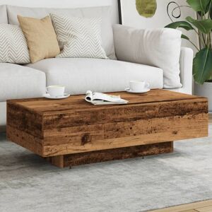 Latitude Run Odea Pedestal Coffee Table Old wood 31cm H X 100cm W X 49.5cm D Latitude Run Odea Pedestal Coffee Table Old wood 31cm H X 100cm W X 49.5cm D