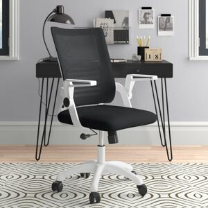 Wade Logan Raghi Height Adjustable Mesh Desk Chair Office Chair White/Black 91cm H X 60cm W X 45cm D Wade Logan Raghi Height Adjustable Mesh Desk Chair Office Chair White/Black 91cm H X 60cm W X 45cm D