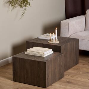 Latitude Run Babajko Coffee Table Dark Brown Wood 40cm H X 58cm W X 58cm D Latitude Run Babajko Coffee Table Dark Brown Wood 40cm H X 58cm W X 58cm D