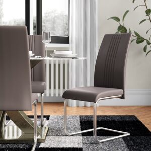 Metro Larkson Upholstered Dining Chair Grey 100cm H X 44cm W X 58cm D Metro Larkson Upholstered Dining Chair Grey 100cm H X 44cm W X 58cm D