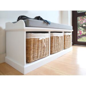 August Grove Bastogne Storage Bench White/Natural/Grey 46cm H X 112cm W X 40cm D August Grove Bastogne Storage Bench White/Natural/Grey 46cm H X 112cm W X 40cm D