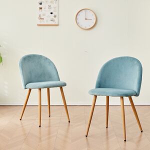 Canora Grey Mcburney Upholstered Dining Chair Light Blue 80cm H X 43cm W X 47.5cm D Canora Grey Mcburney Upholstered Dining Chair Light Blue 80cm H X 43cm W X 47.5cm D