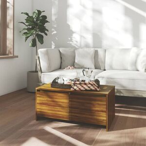Ebern Designs Coffee Table 90x50x41.5 cm Engineered Wood Brown Oak 41.5cm H X 90cm W Ebern Designs Coffee Table 90x50x41.5 cm Engineered Wood Brown Oak 41.5cm H X 90cm W