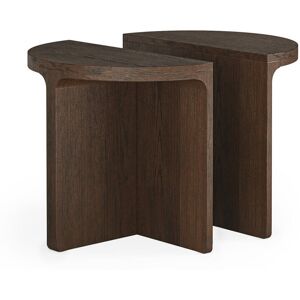 Alpen Home Ghita Nesting Tables Dark Brown Wood 50cm H X 60cm W X 60cm D Alpen Home Ghita Nesting Tables Dark Brown Wood 50cm H X 60cm W X 60cm D