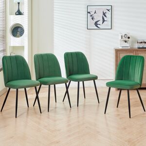 Brayden Studio Barez Velvet Upholstered Armless Dining Chair with Adjustable Feet Light Green 84.5cm H X 45.5cm W X 45cm D Brayden Studio Barez Velvet Upholstered Armless Dining Chair with Adjustable Feet Light Green 84.5cm H X 45.5cm W X 45cm D