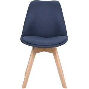 Mikado Living Otselic Upholstered Dining Chair Dark Blue 82cm H X 44cm W X 57cm D Mikado Living Otselic Upholstered Dining Chair Dark Blue 82cm H X 44cm W X 57cm D
