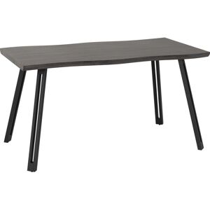 Rio Alexsandra Wave Edge Dining Table Black Wood Grain Rio Alexsandra Wave Edge Dining Table Black Wood Grain