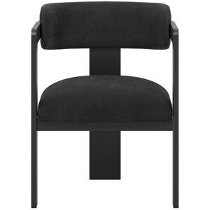 Latitude Run Anjenette Upholstered Dining Chair Black/Black 187.96cm H X 137.16cm W X 134.62cm D Latitude Run Anjenette Upholstered Dining Chair Black/Black 187.96cm H X 137.16cm W X 134.62cm D