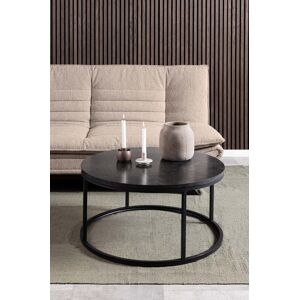Borough Wharf Spiro Coffee Table Black marble 40cm H X 80cm W X 80cm D Borough Wharf Spiro Coffee Table Black marble 40cm H X 80cm W X 80cm D