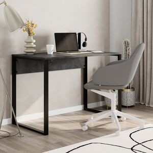 17 Stories Beveridge 110cm W Rectangle Writing Desk Retro Grey 75cm H X 110cm W X 60cm D 17 Stories Beveridge 110cm W Rectangle Writing Desk Retro Grey 75cm H X 110cm W X 60cm D