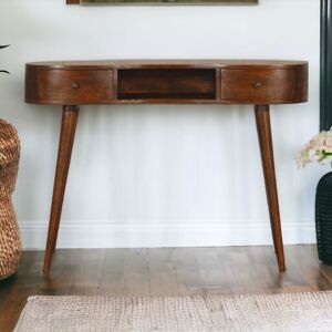 Corrigan Studio Duffy Curved Desk Brown 78cm H X 110cm W X 35cm D Corrigan Studio Duffy Curved Desk Brown 78cm H X 110cm W X 35cm D