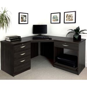 Ebern Designs Walshaw Corner Desk Black Havana 72.8cm H X 154cm W X 141.9cm D Ebern Designs Walshaw Corner Desk Black Havana 72.8cm H X 154cm W X 141.9cm D