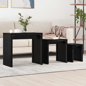 Norden Home Nesting Coffee Table 3 Pcs Artisan Oak 60 X 35 X 56 Cm Black Oak 56cm H X 60cm W X 35cm D Norden Home Nesting Coffee Table 3 Pcs Artisan Oak 60 X 35 X 56 Cm Black Oak 56cm H X 60cm W X 35cm D