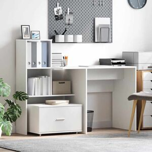 Latitude Run Desk 131.5 X 50 X 106.5 Cm Engineered Wood White 131.5cm W Latitude Run Desk 131.5 X 50 X 106.5 Cm Engineered Wood White 131.5cm W