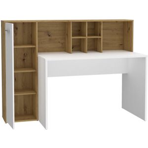 Wade Logan Simental 158Cm W Rectangular Writing Desk Sonoma Oak 116cm H X 158cm W X 66cm D Wade Logan Simental 158Cm W Rectangular Writing Desk Sonoma Oak 116cm H X 158cm W X 66cm D
