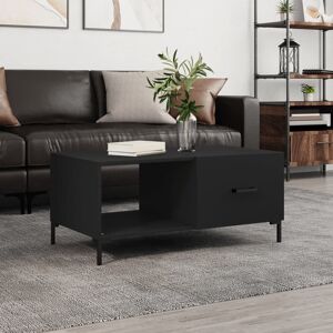 Metro Ayishah 4 Legs Coffee Table with Storage Black 40cm H X 90cm W X 50cm D Metro Ayishah 4 Legs Coffee Table with Storage Black 40cm H X 90cm W X 50cm D