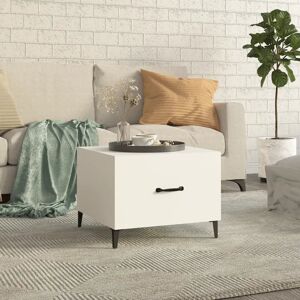 17 Stories Coffee Table With Metal Legs White 50X50x40 Cm White 40cm H X 50cm W X 50cm D 17 Stories Coffee Table With Metal Legs White 50X50x40 Cm White 40cm H X 50cm W X 50cm D